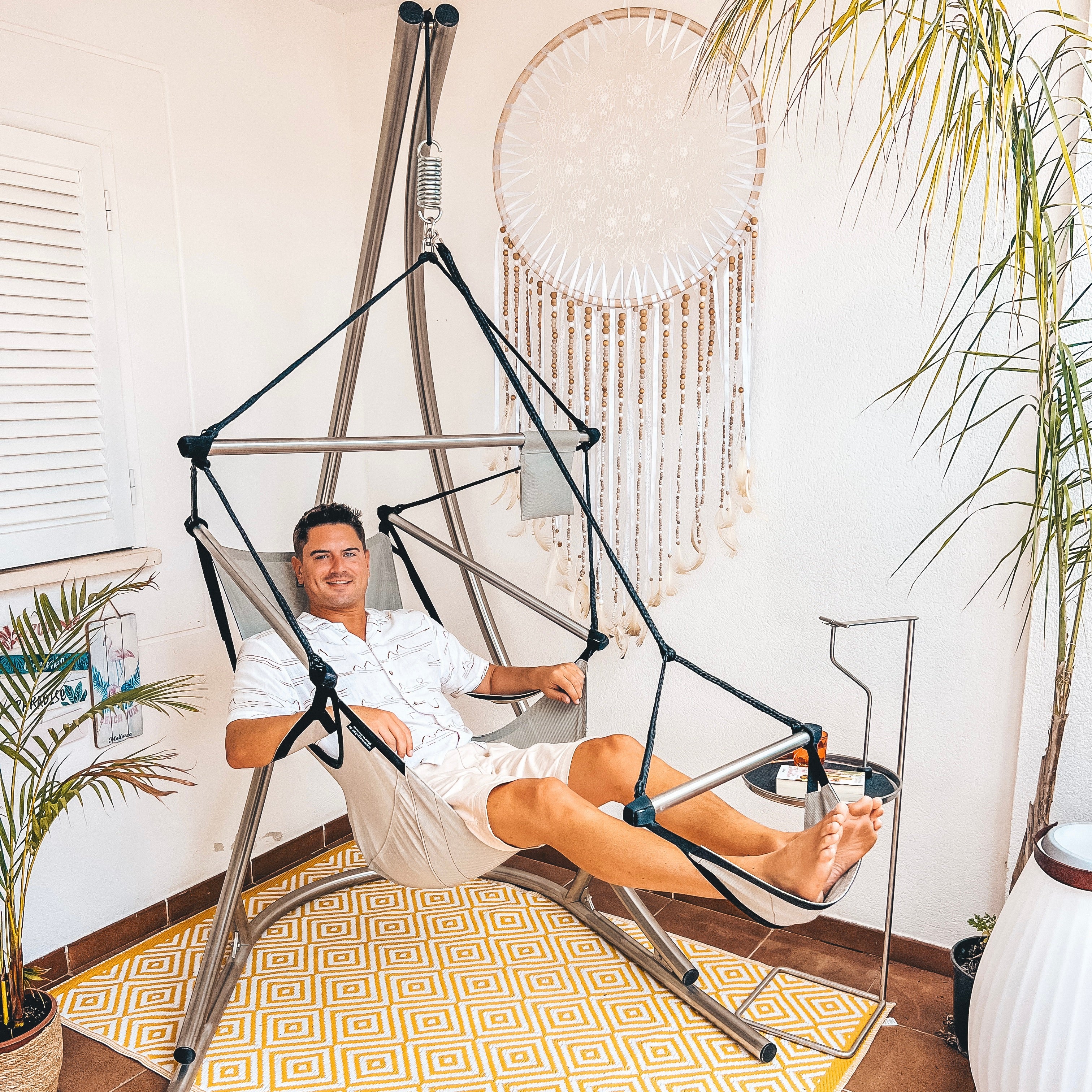 Hanging chair stand SOLA stainless steel