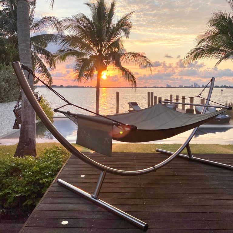Hammock stand LAZY stainless steel