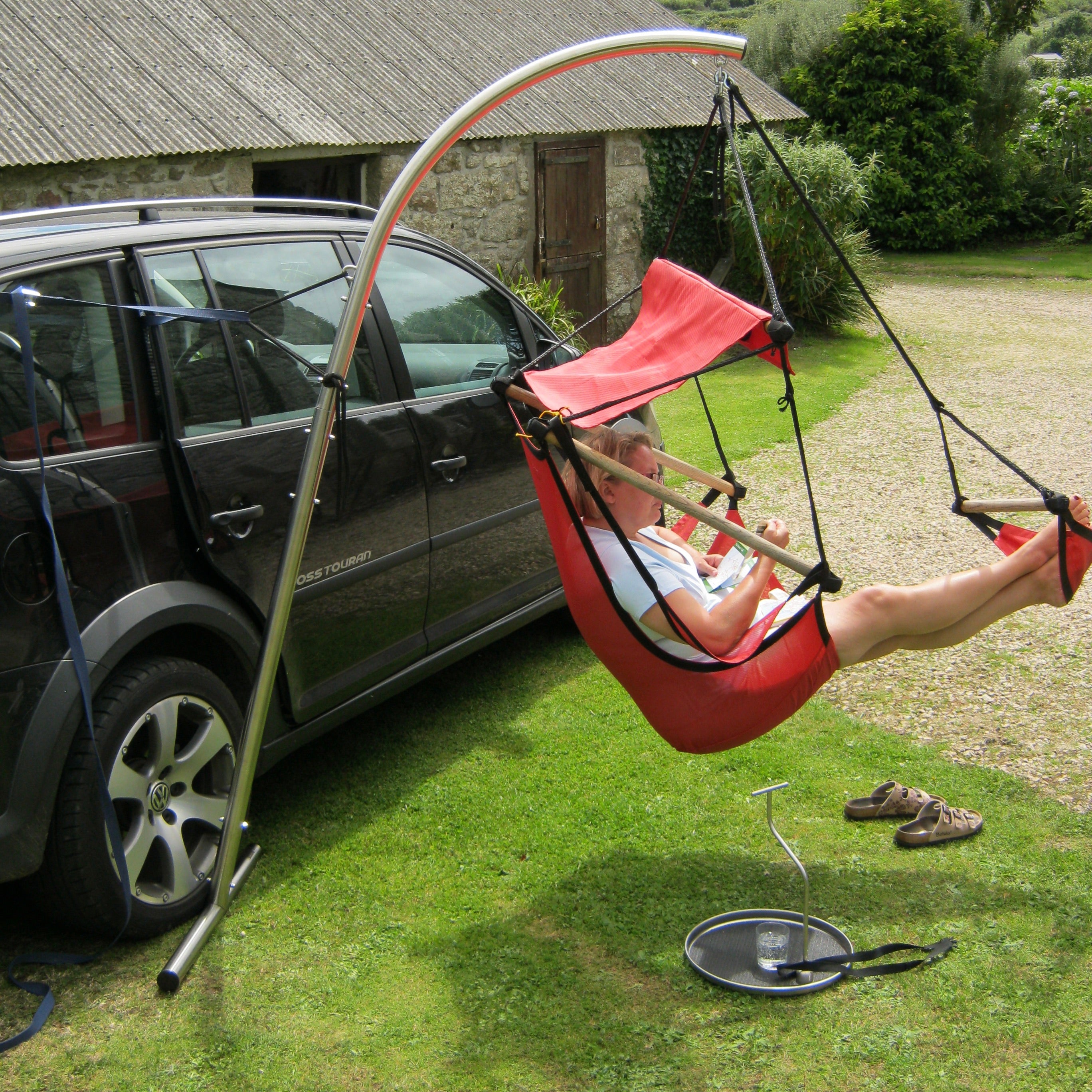 Hanging chair stand MEZZO stainless steel