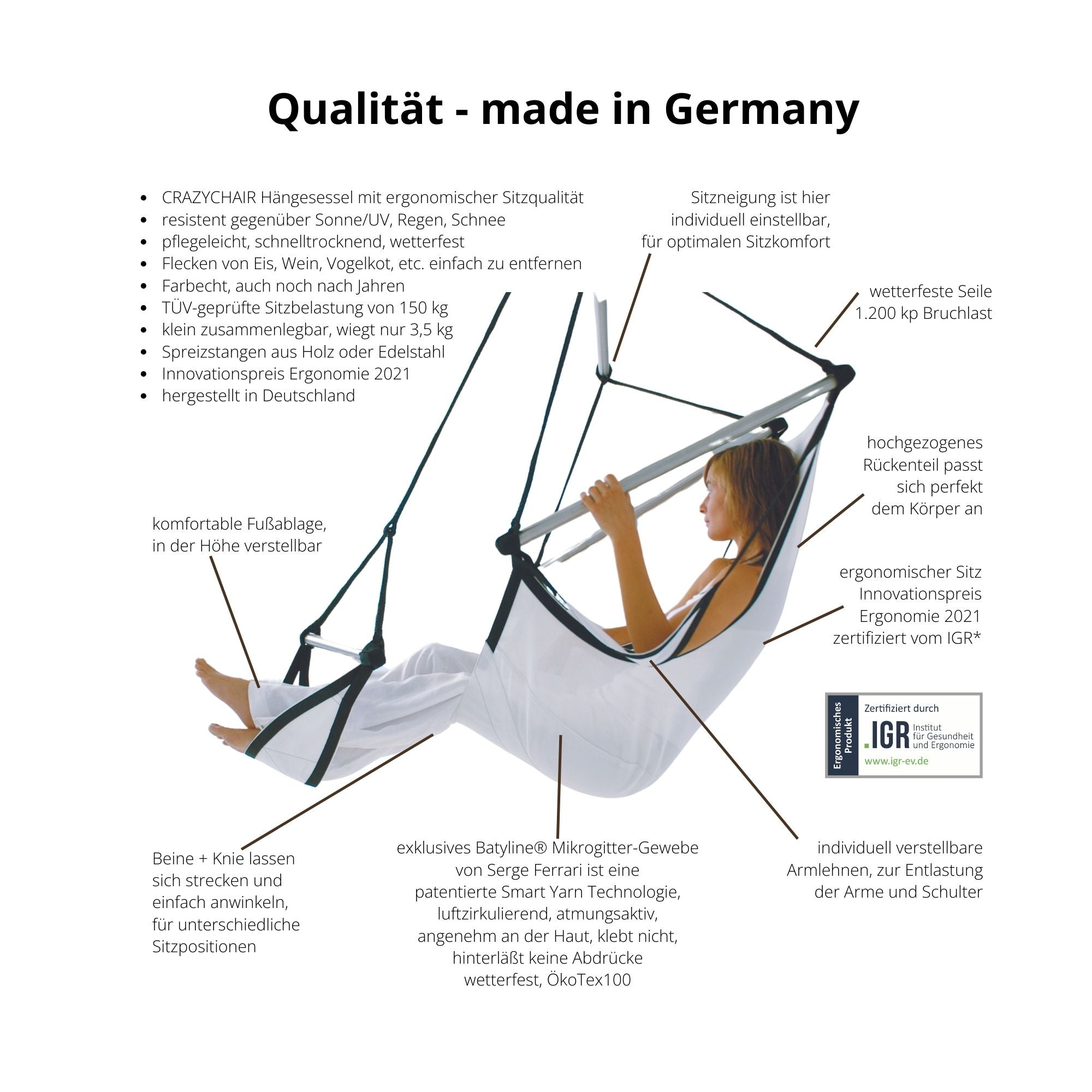 Hängesessel ONE, wetterfest