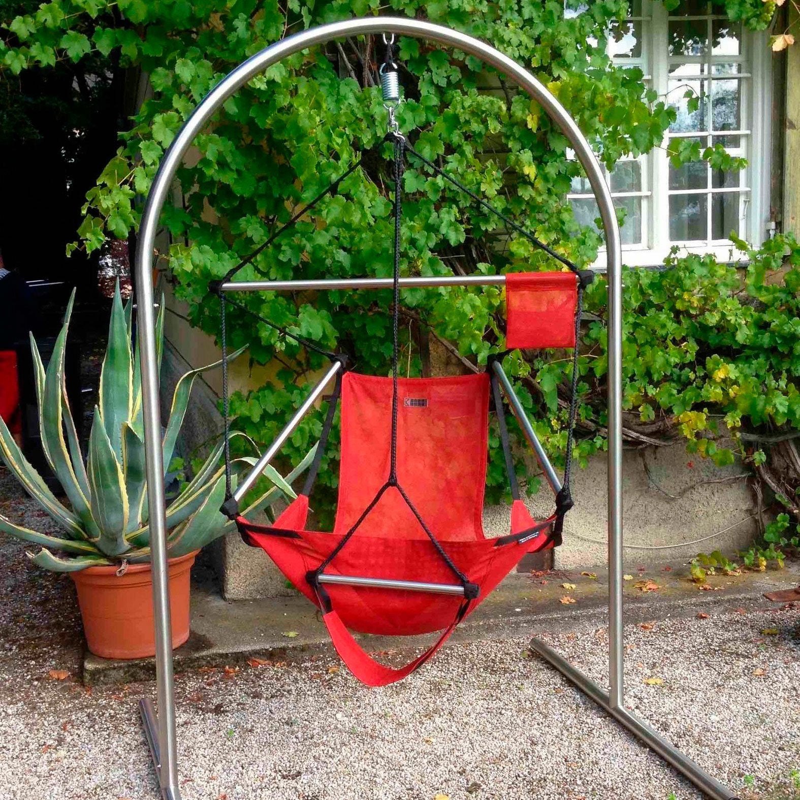Crazy Chair MONDO Edelstahlständer mit wetterfestem Hängesessel ONE