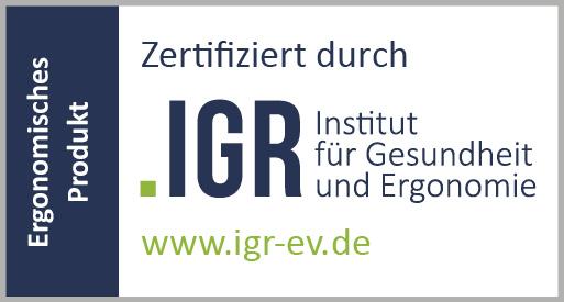 IGR - Institut für Gesundheit und Ergonomie - hat den CrazyChair ONE Hängesessel zertifiziert.
