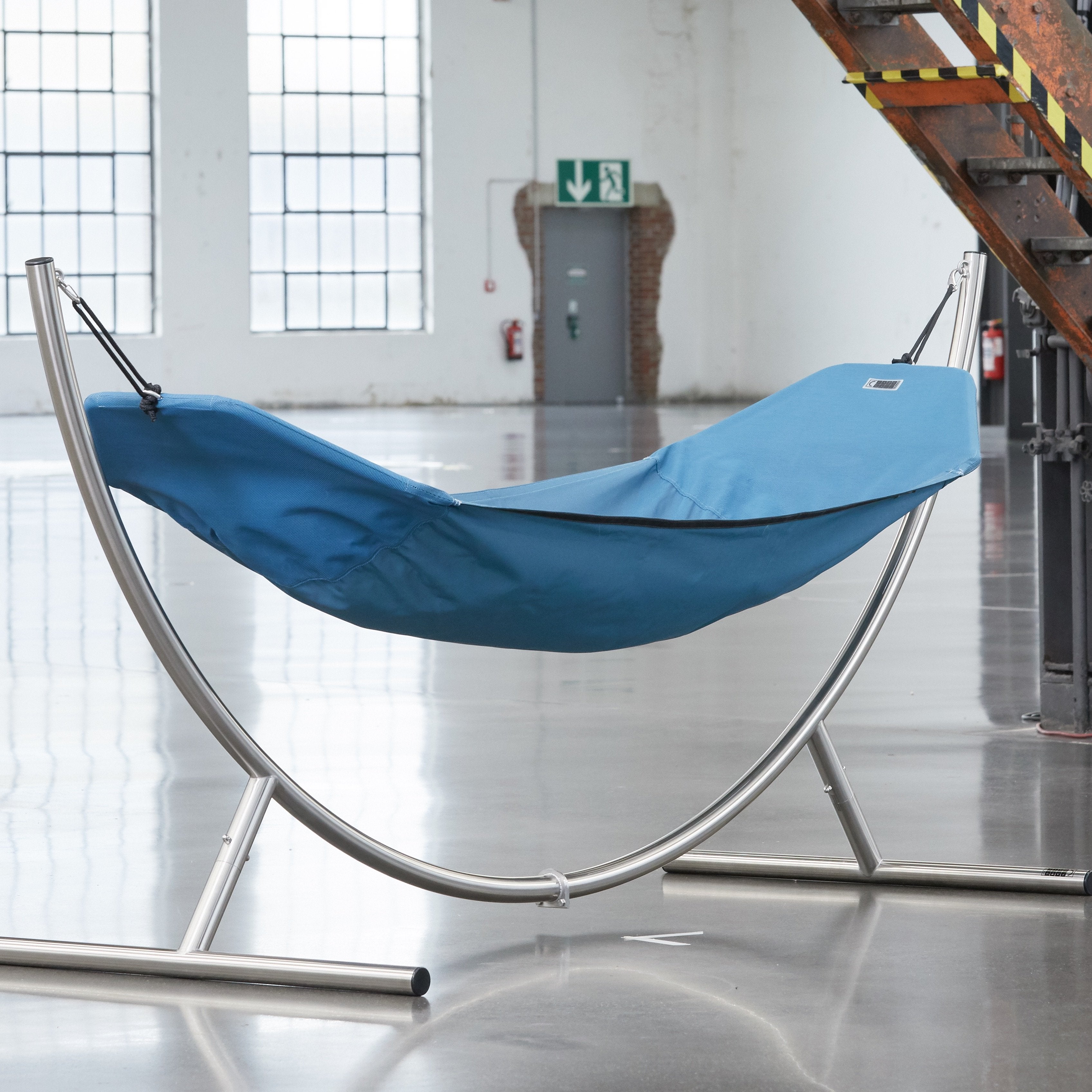 CrazyChair LUNO hammock stand, stainless steel, German production.