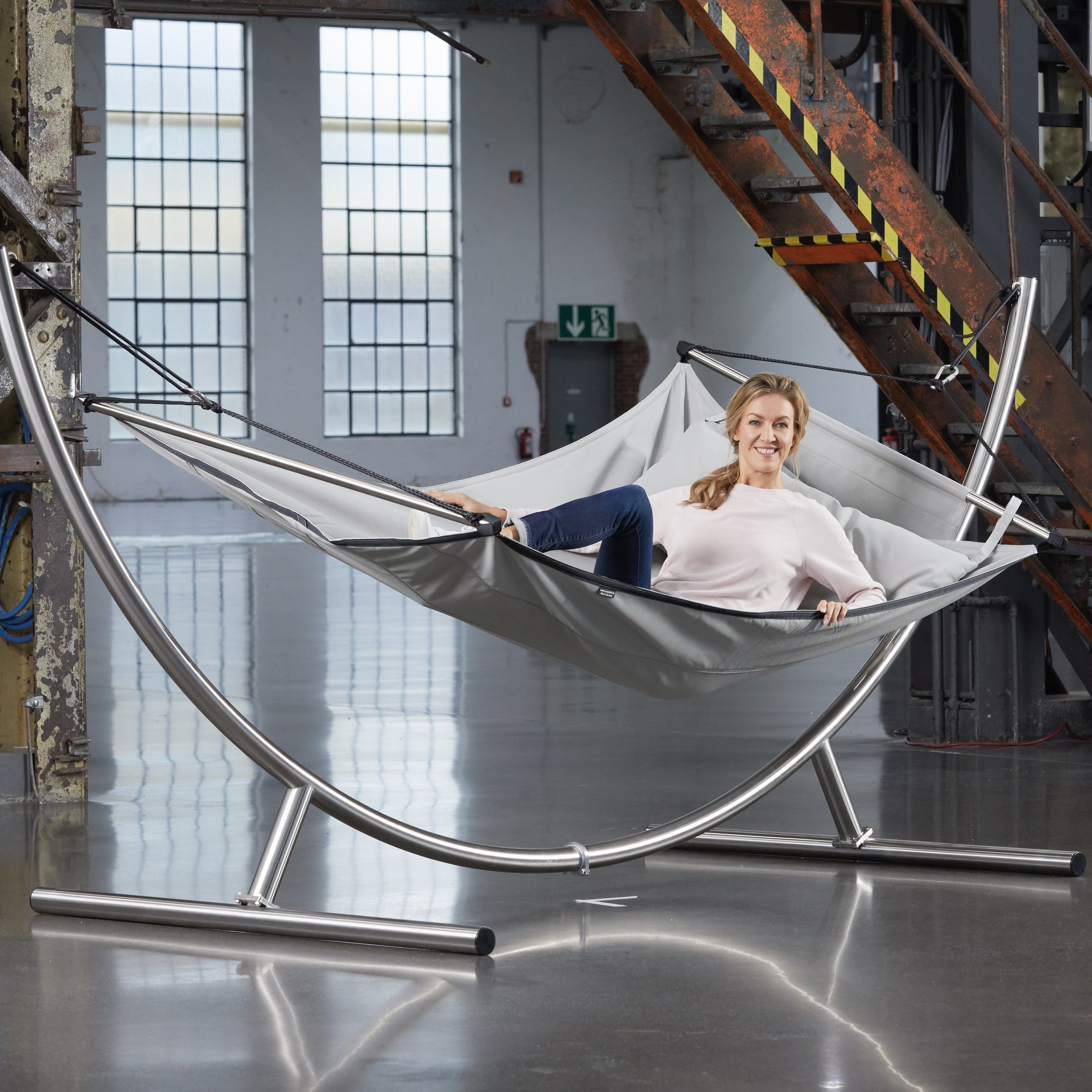 Hängemattenständer „Lazy“ Edelstahl-Crazy Chair