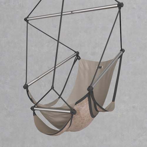 Hanging chair ONE, exclusive leather, indoor