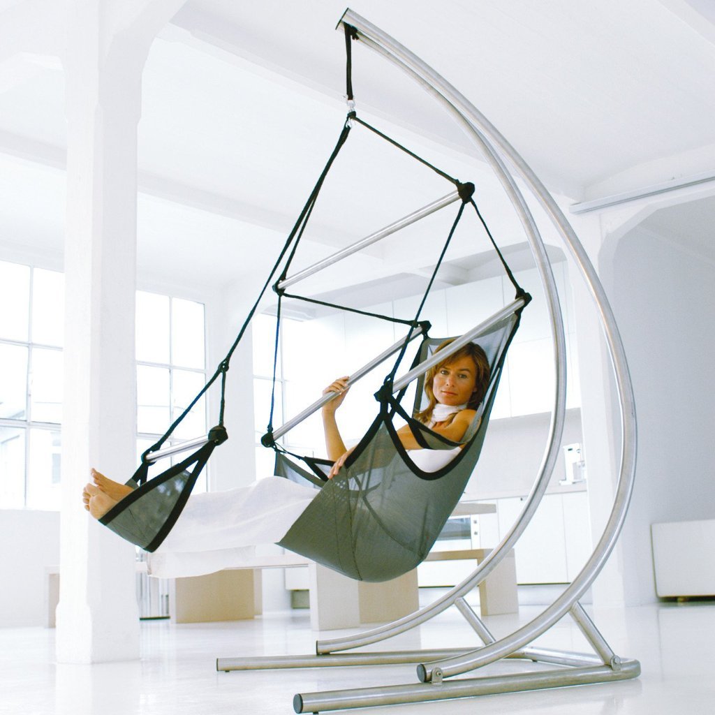 Crazy Chair SOLA Edelstahlständer mit wetterfestem Hängesessel ONE